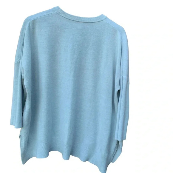 PHILOSOPHY baby blue oversized knit sweater size medium - Picture 2 of 4